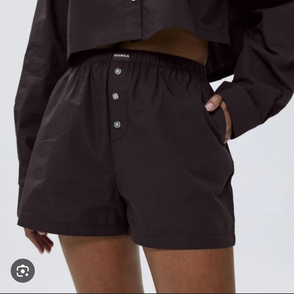 NWT Adanola Cotton Boxer Shorts in Coffee Bean - Picture 3 of 5